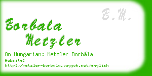borbala metzler business card